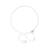 VIREO verstellbare Y-Silberkette mit Perlen