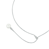 VIREO verstellbare Y-Silberkette mit Perlen