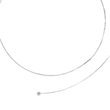 VIREO verstellbare Y-Silberkette mit Perlen