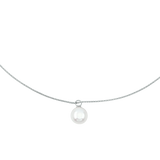 VIREO verstellbare Y-Silberkette mit Perlen