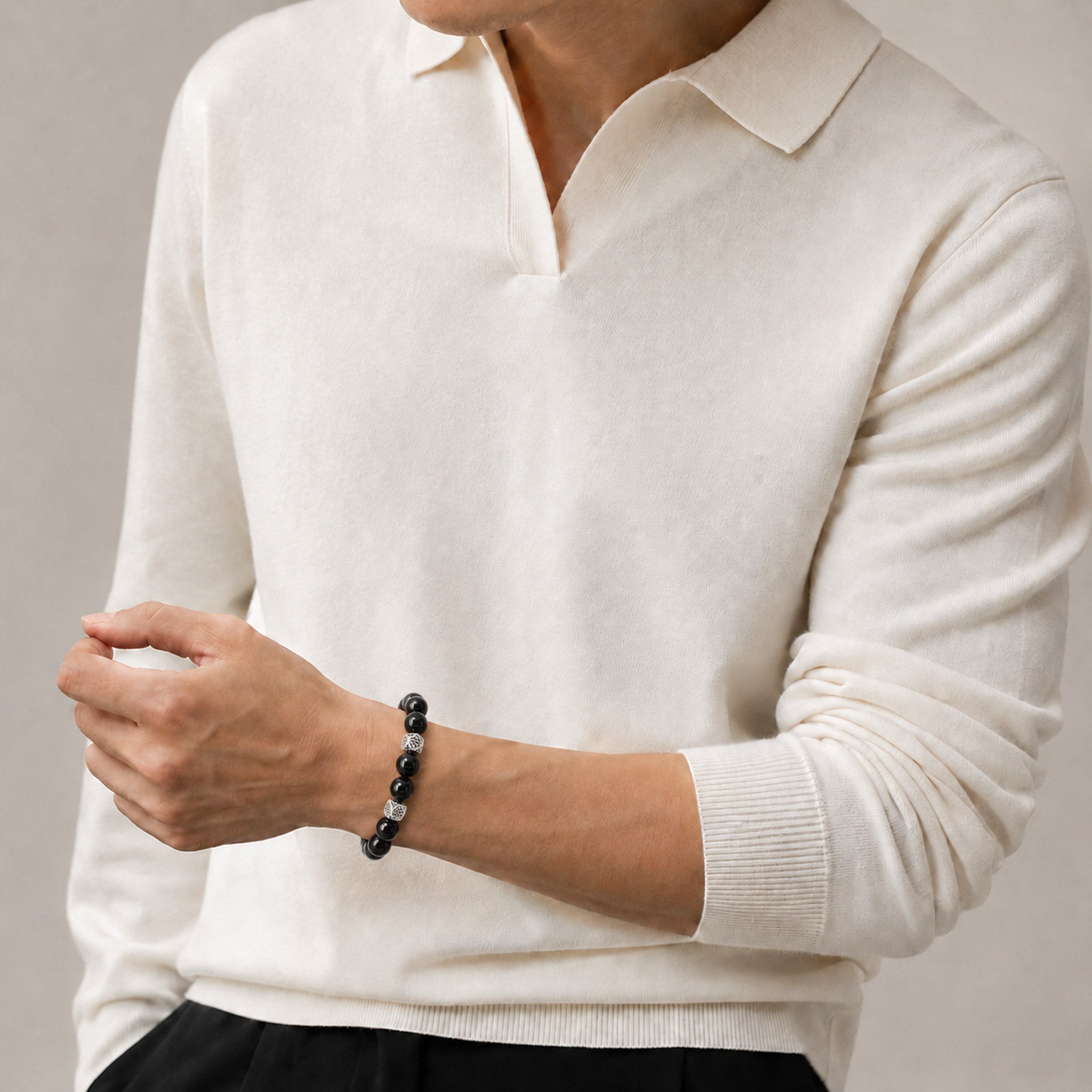 Vireo Edelsteinarmband Noctis Cubus
