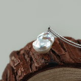 VIREO verstellbare Y-Silberkette mit Perlen