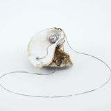 VIREO verstellbare Y-Silberkette mit Perlen