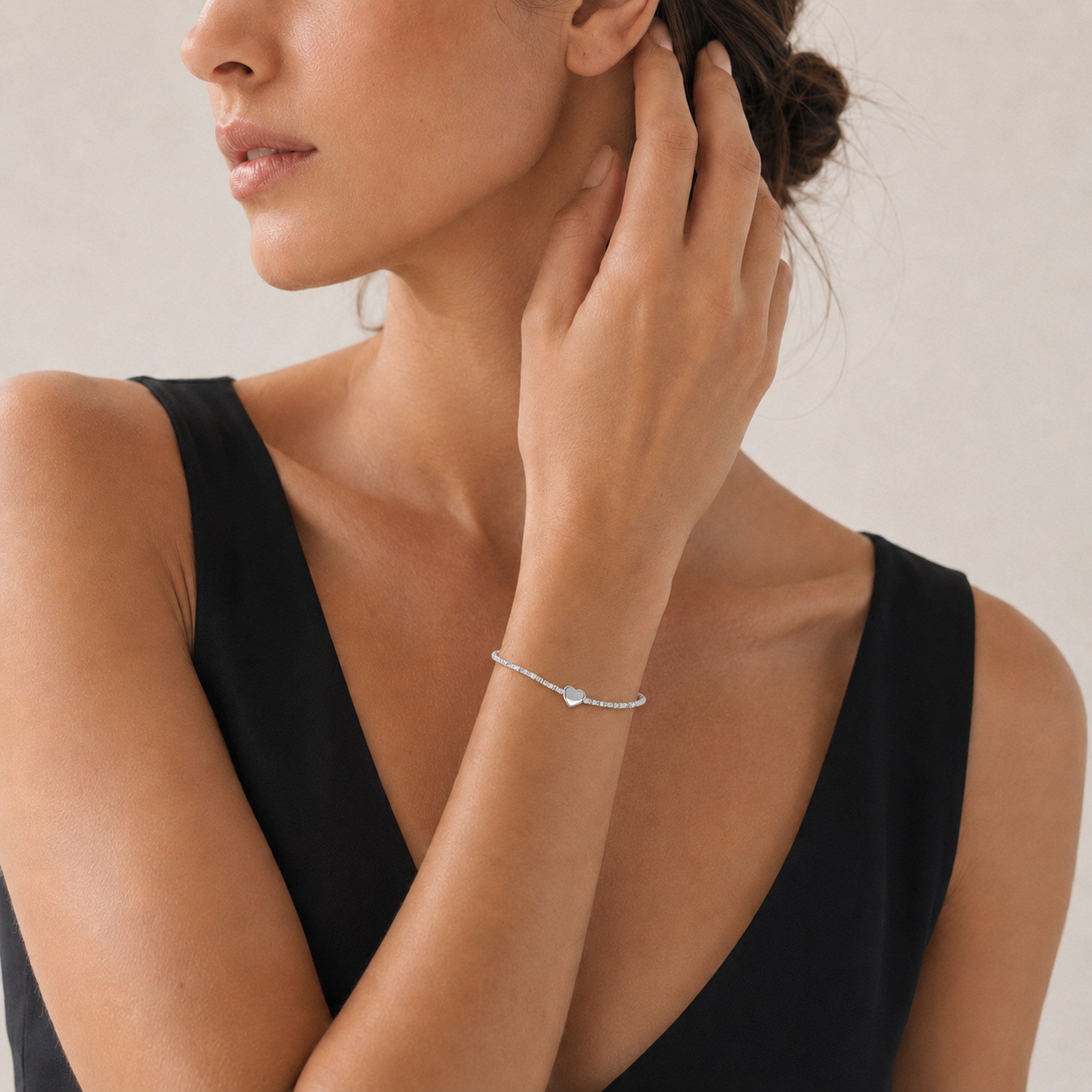 Vireo Silberarmband mit Herz