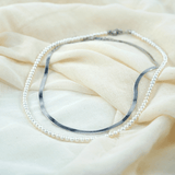 Vireo Perlenkette Set mit Silberkette