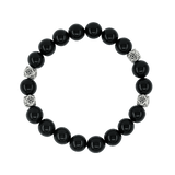 Vireo Heilsteinarmband Obsidian schwarz