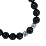 Vireo Heilsteinarmband Obsidian schwarz