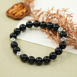 Vireo Heilsteinarmband Obsidian schwarz