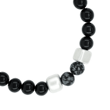 Vireo Heilsteinarmband Obsidian schwarz