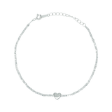 Vireo Silberarmband mit Herz