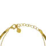 Vireo Silberarmband vergoldet mit Onyx