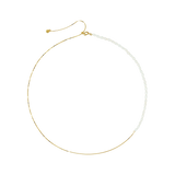 Vireo Silberkette vergoldet mit Perlen