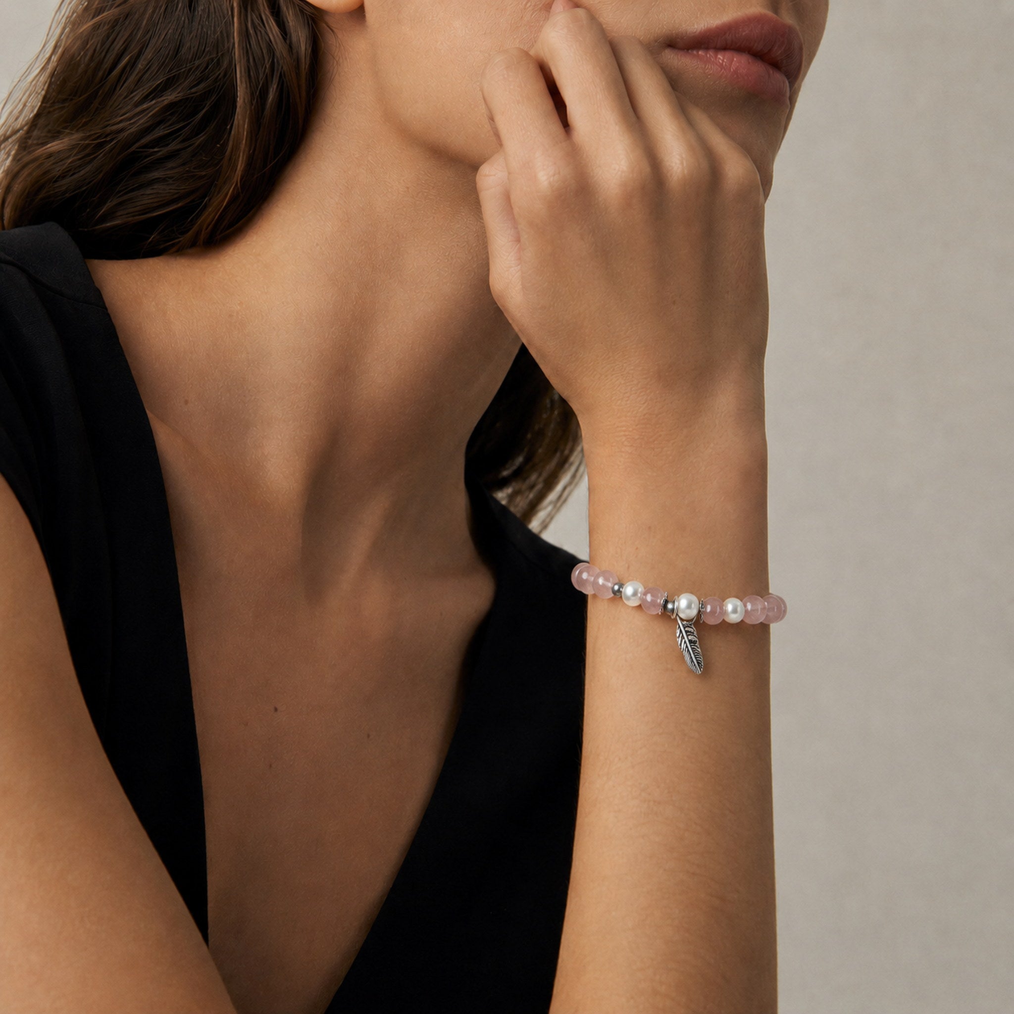 Vireo Edelsteinarmband Rosenquarz